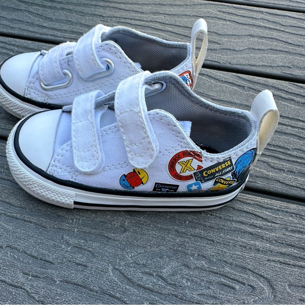 Converse Kids Sneakers with Colorful Patches